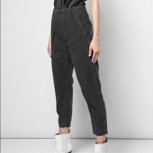 Citizens Of Humanity Black High-Rise Tapered Utility Pants